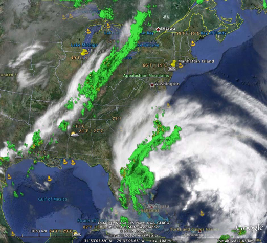 two storms about to collide...
